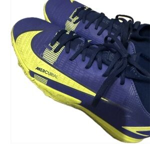 ⚡ Nike Mercurial Superfly 8 Academy Soccer Shoes (Boys 4Y) – Lapis/Volt Blue ⚡